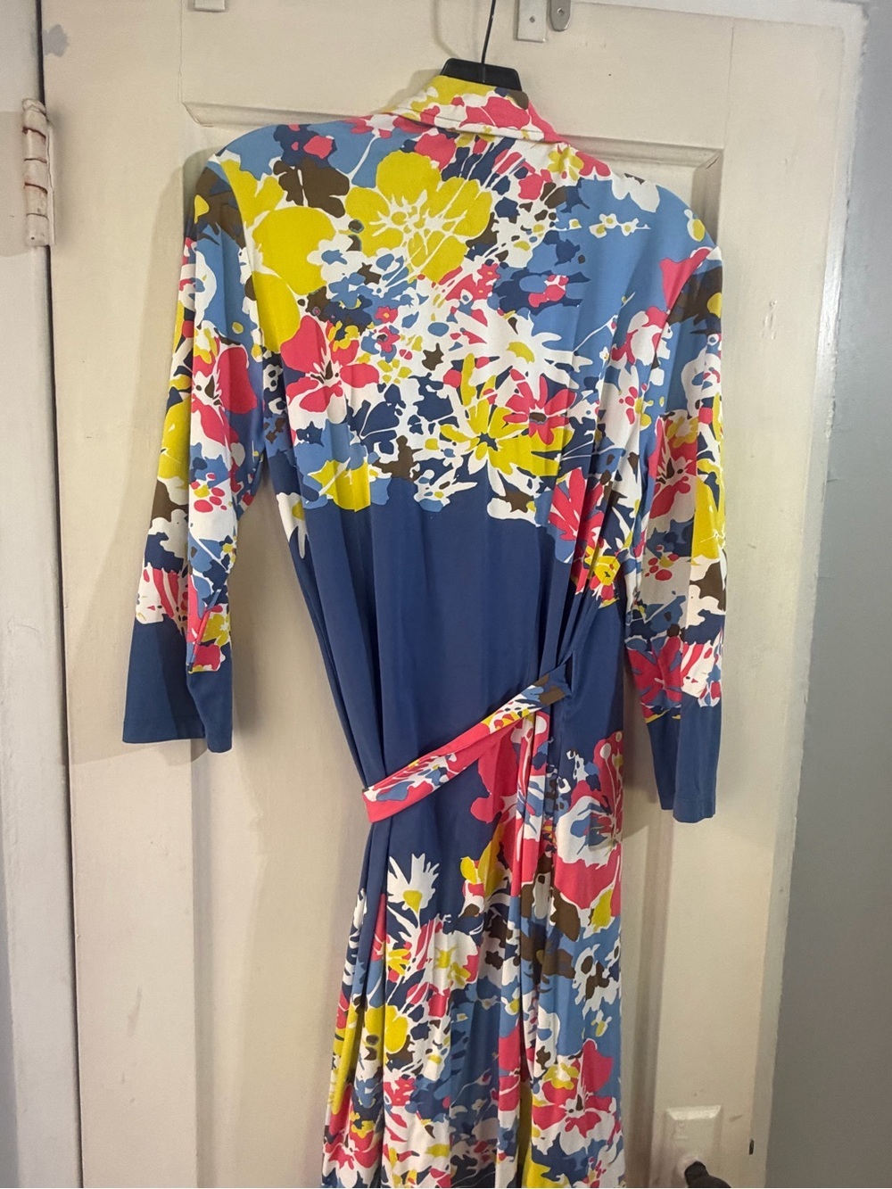 J. McLaughlin Catalina Cloth Wrap Dress M - Picture 5 of 6